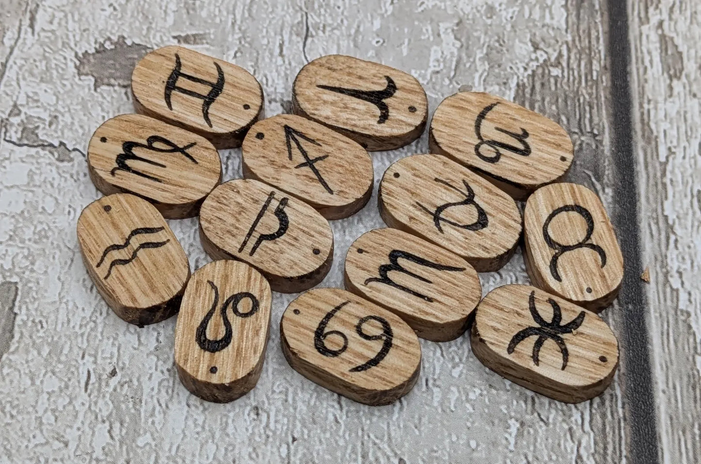 oak wood zodiac tile runes lack of 13.