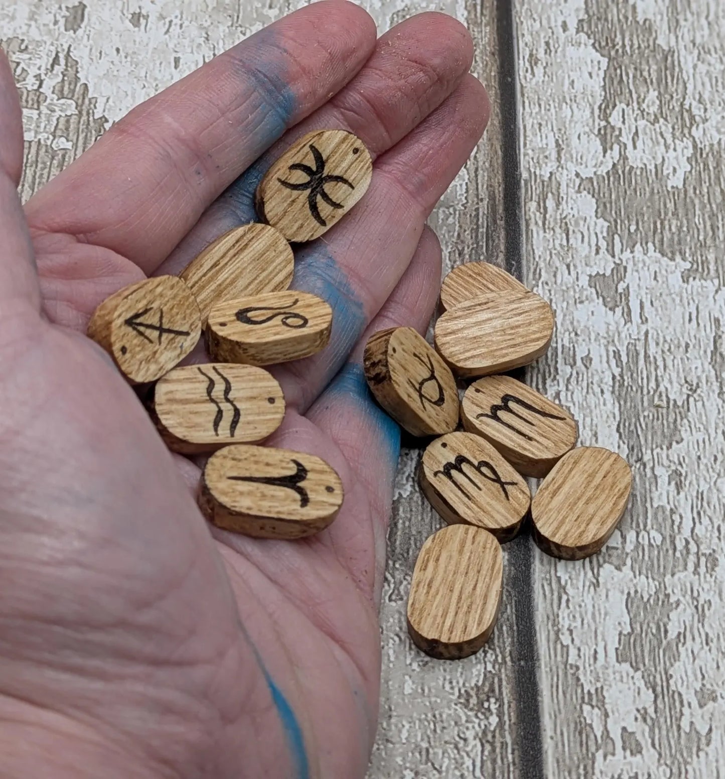 oak wood zodiac tile runes lack of 13.