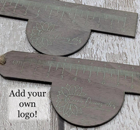 2x 10 cm light box stock photography rulers.