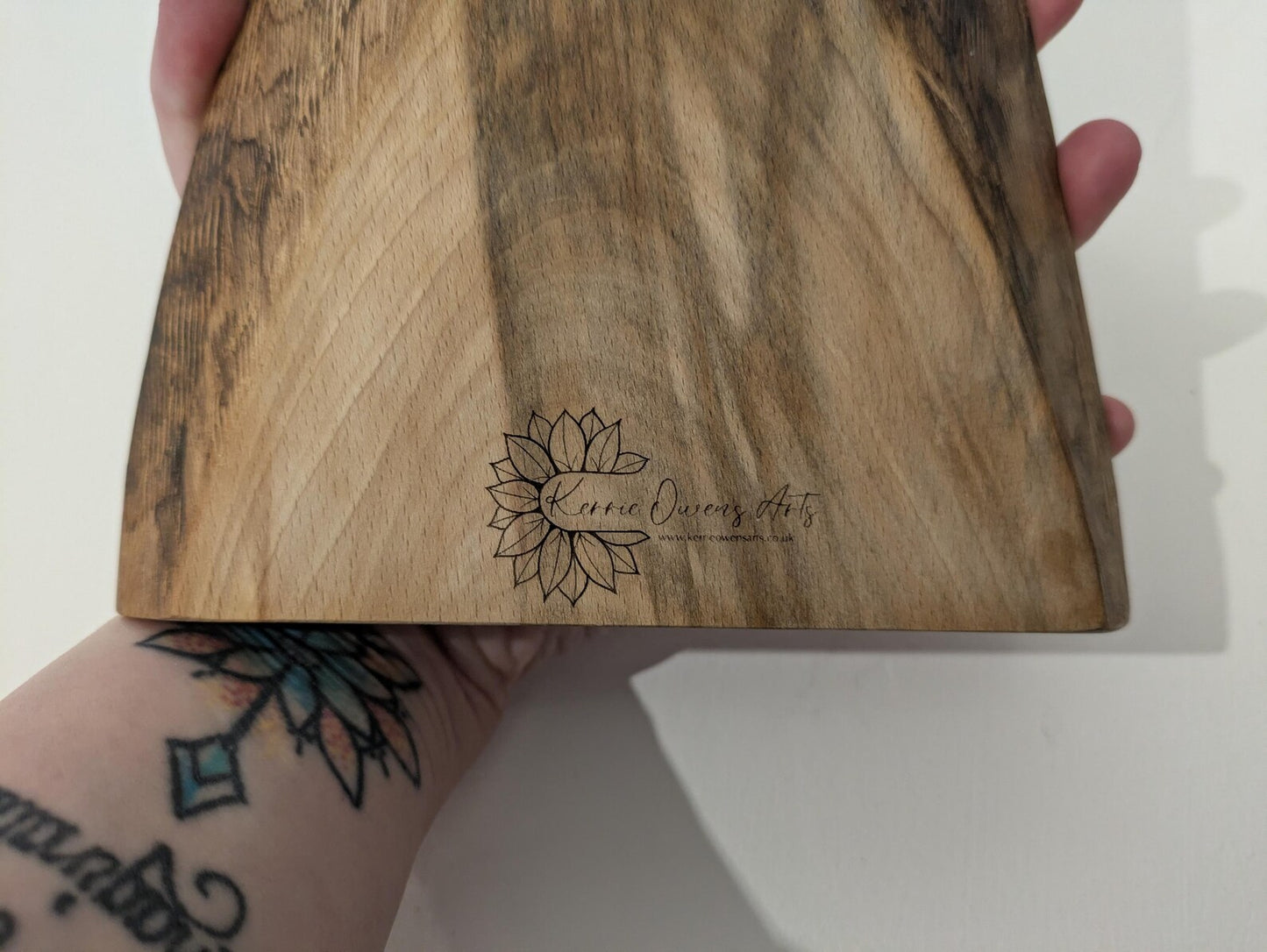 Wooden geometric mini altar dowsing board, laser printer, travel, t8me house friendly.