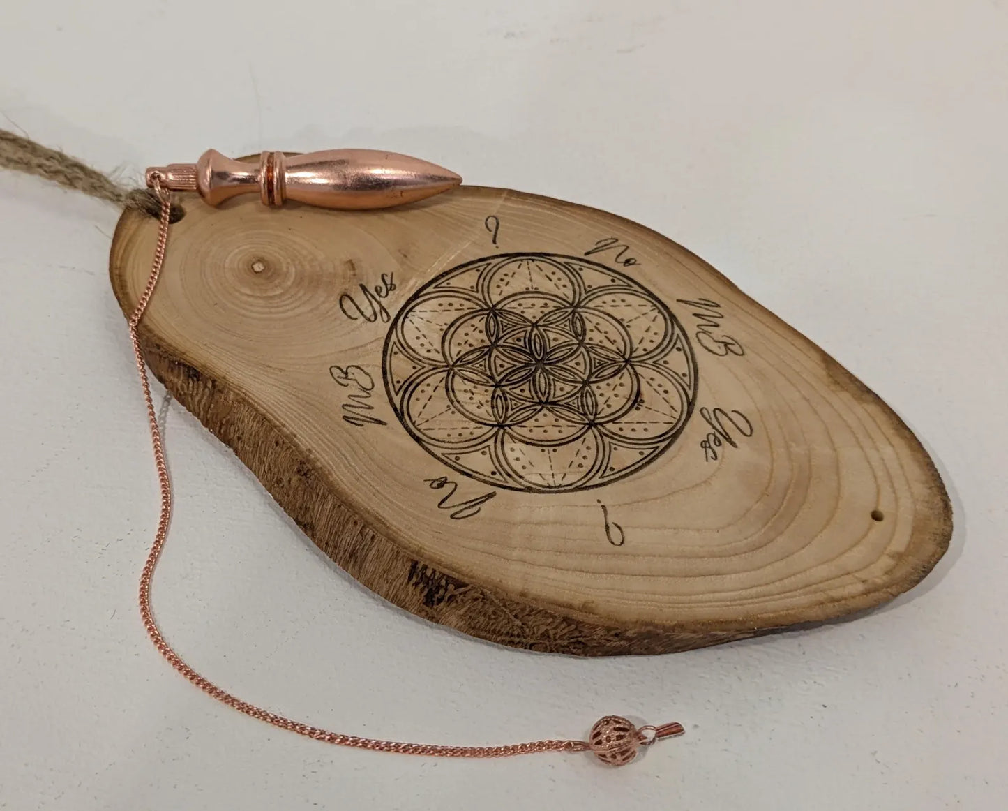 Ash Wood geometric pendulum board