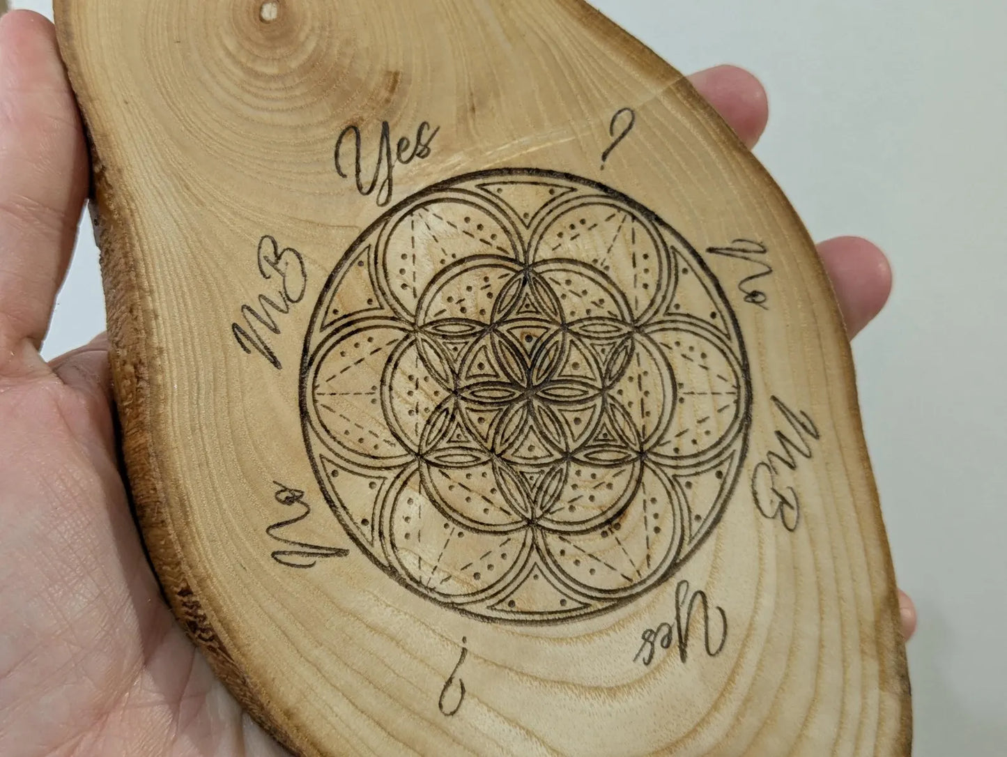 Ash Wood geometric pendulum board