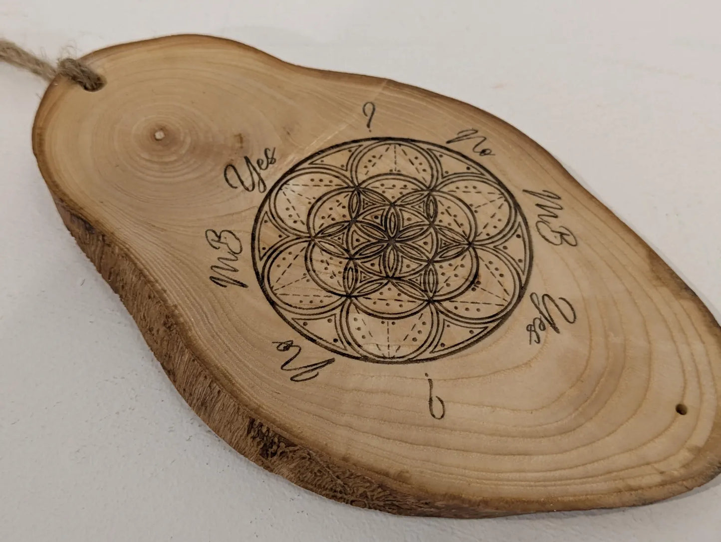 Ash Wood geometric pendulum board