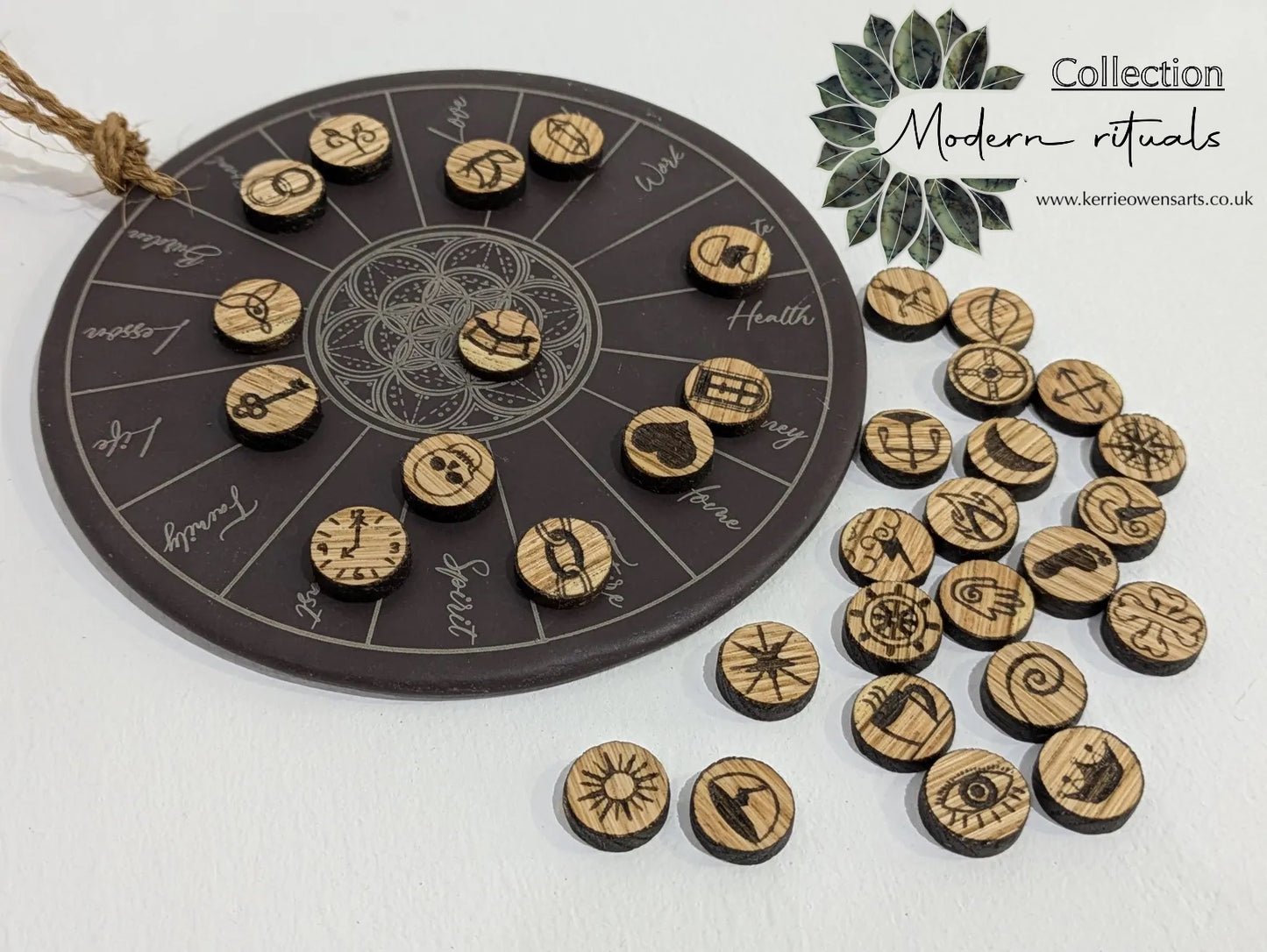 Choose you own wooden charms for your charm board, custom printing.
