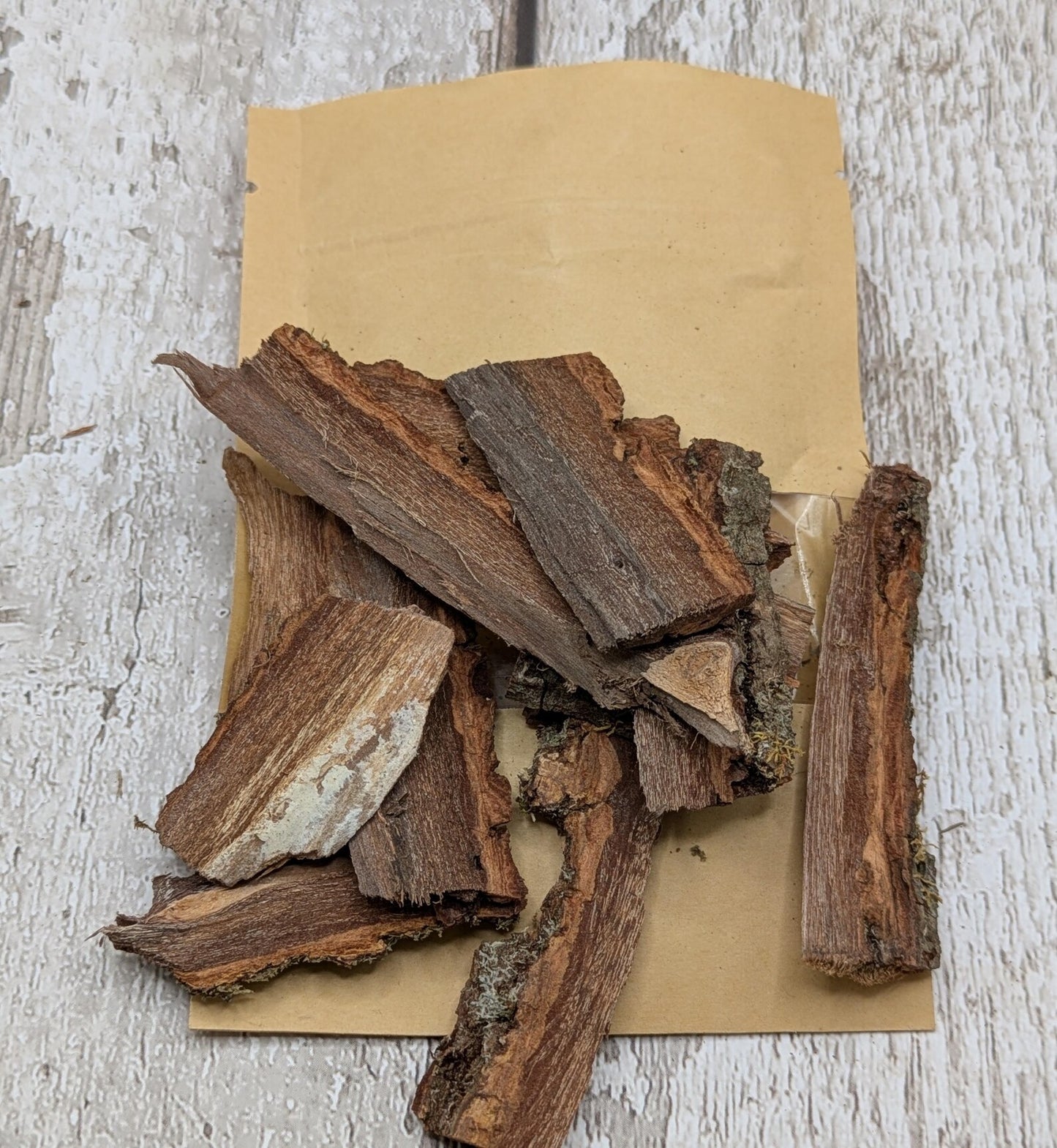 Alder wood bark with moss spell, rituals or camp kindling.