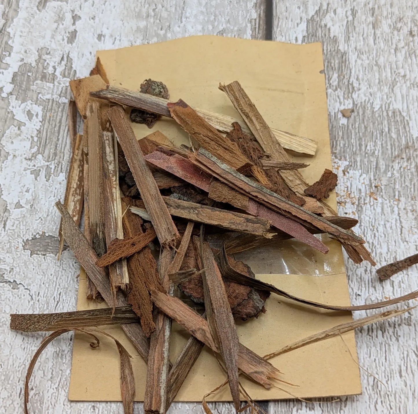 Mixed species wood bark for spell and ritual work or camping kindling.