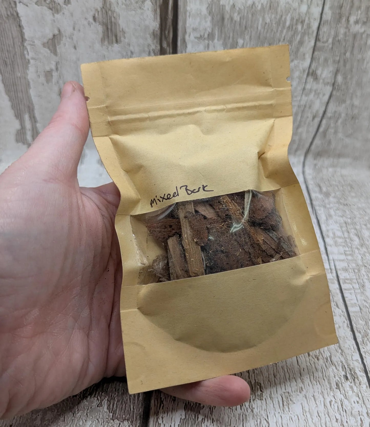 Mixed species wood bark for spell and ritual work or camping kindling.