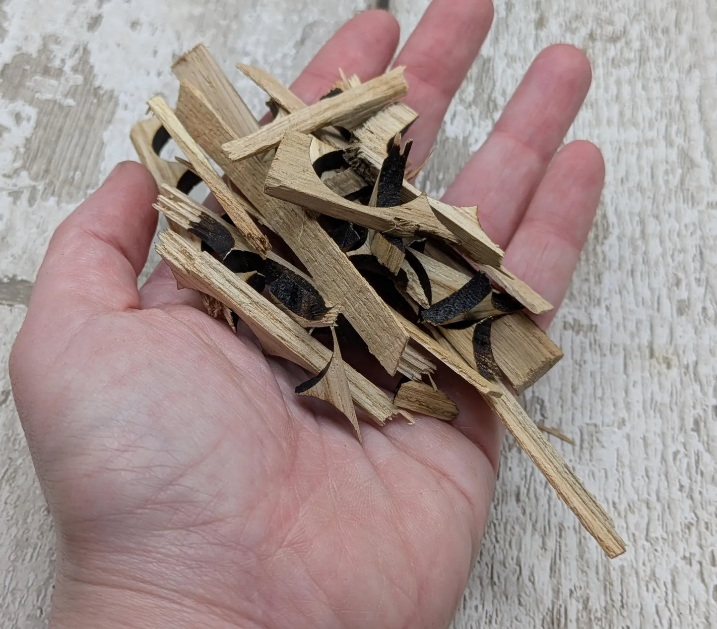 Sweet chestnut laser offcuts, for spells and rituals, modelling or camp emergency kits.