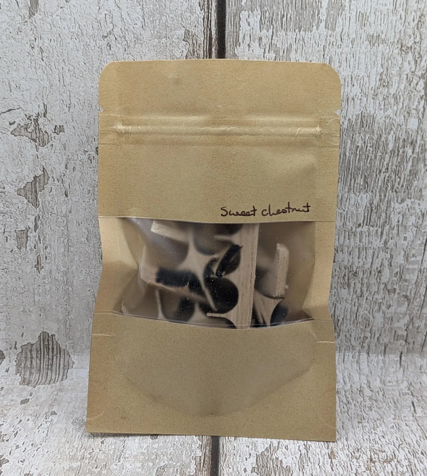 Sweet chestnut laser offcuts, for spells and rituals, modelling or camp emergency kits.