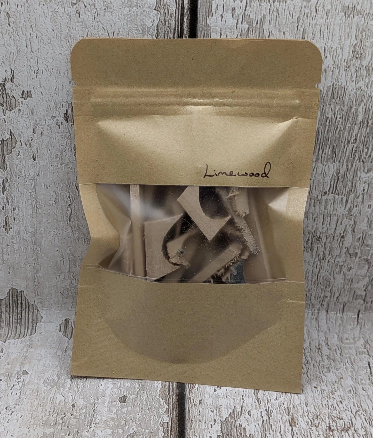Limewood offcuts pouch for spells, rituals, modelling or camping emergency kits.