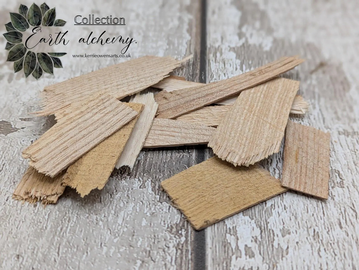 Sweet chesnut wood broken veener pieces for spell and ritual or camping kits.