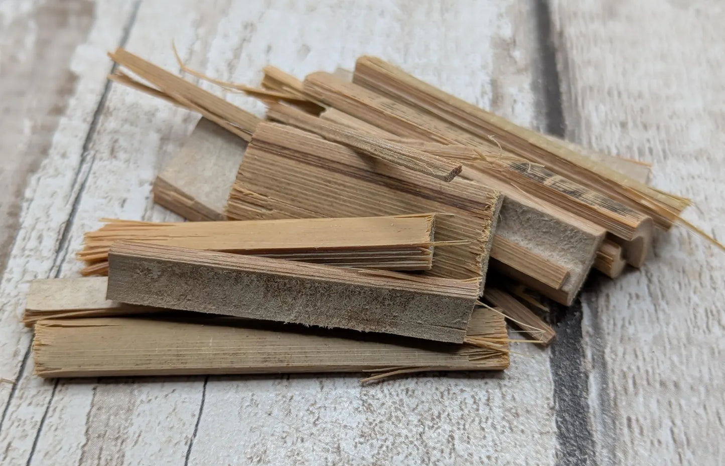 Bamboo Offcut Scraps for Ritual, Craft & Kindling – Reclaimed Sustainable Wood, Pouch or Pip Box Option.