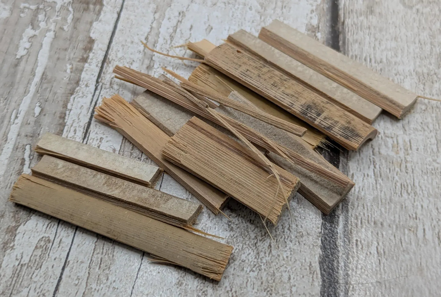 Bamboo Offcut Scraps for Ritual, Craft & Kindling – Reclaimed Sustainable Wood, Pouch or Pip Box Option.