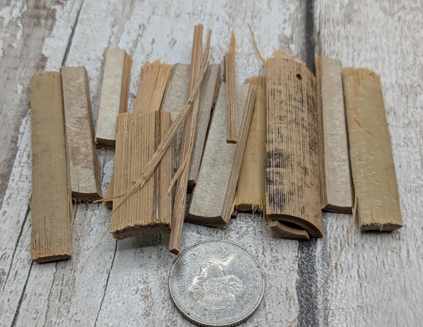 Bamboo Offcut Scraps for Ritual, Craft & Kindling – Reclaimed Sustainable Wood, Pouch or Pip Box Option.