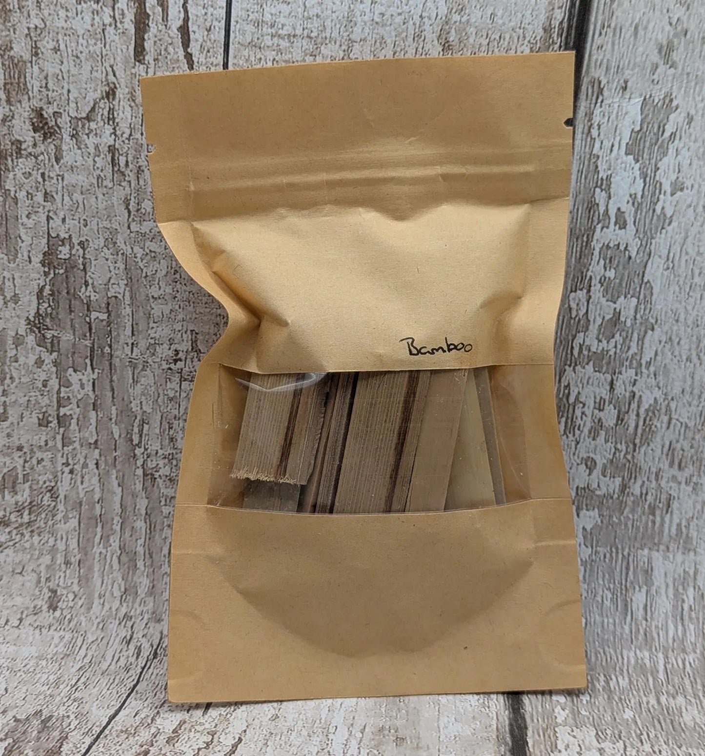 Bamboo Offcut Scraps for Ritual, Craft & Kindling – Reclaimed Sustainable Wood, Pouch or Pip Box Option.