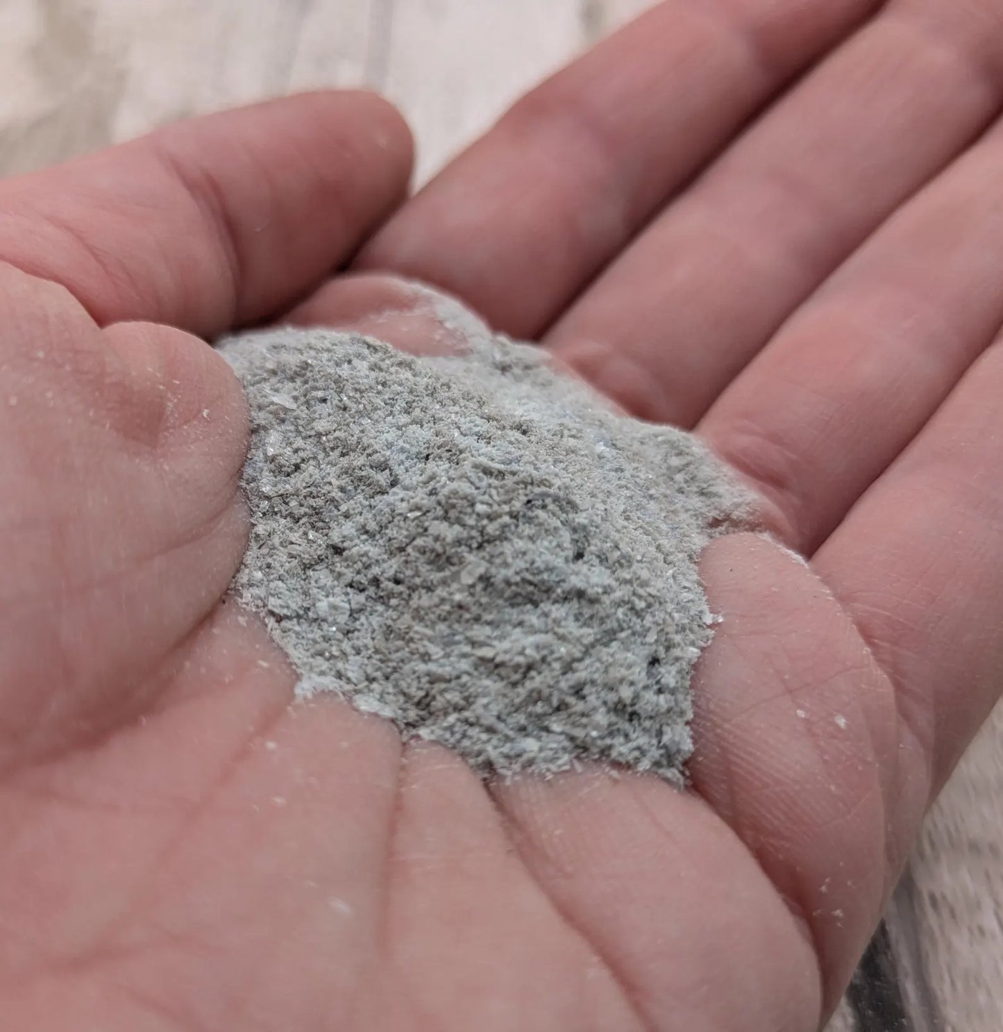 Unrefined powdered blue kyanite paint pigment