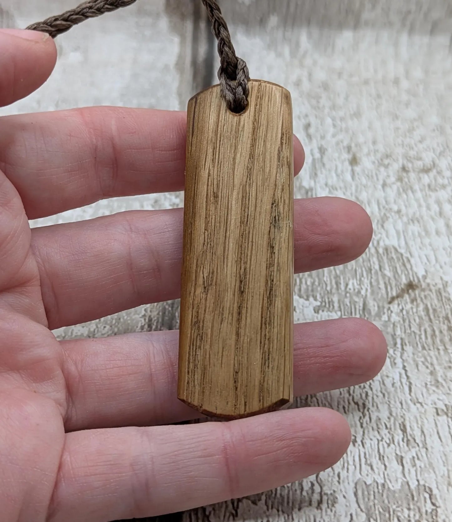 Oak wood laser printed ingwaz rune pendant