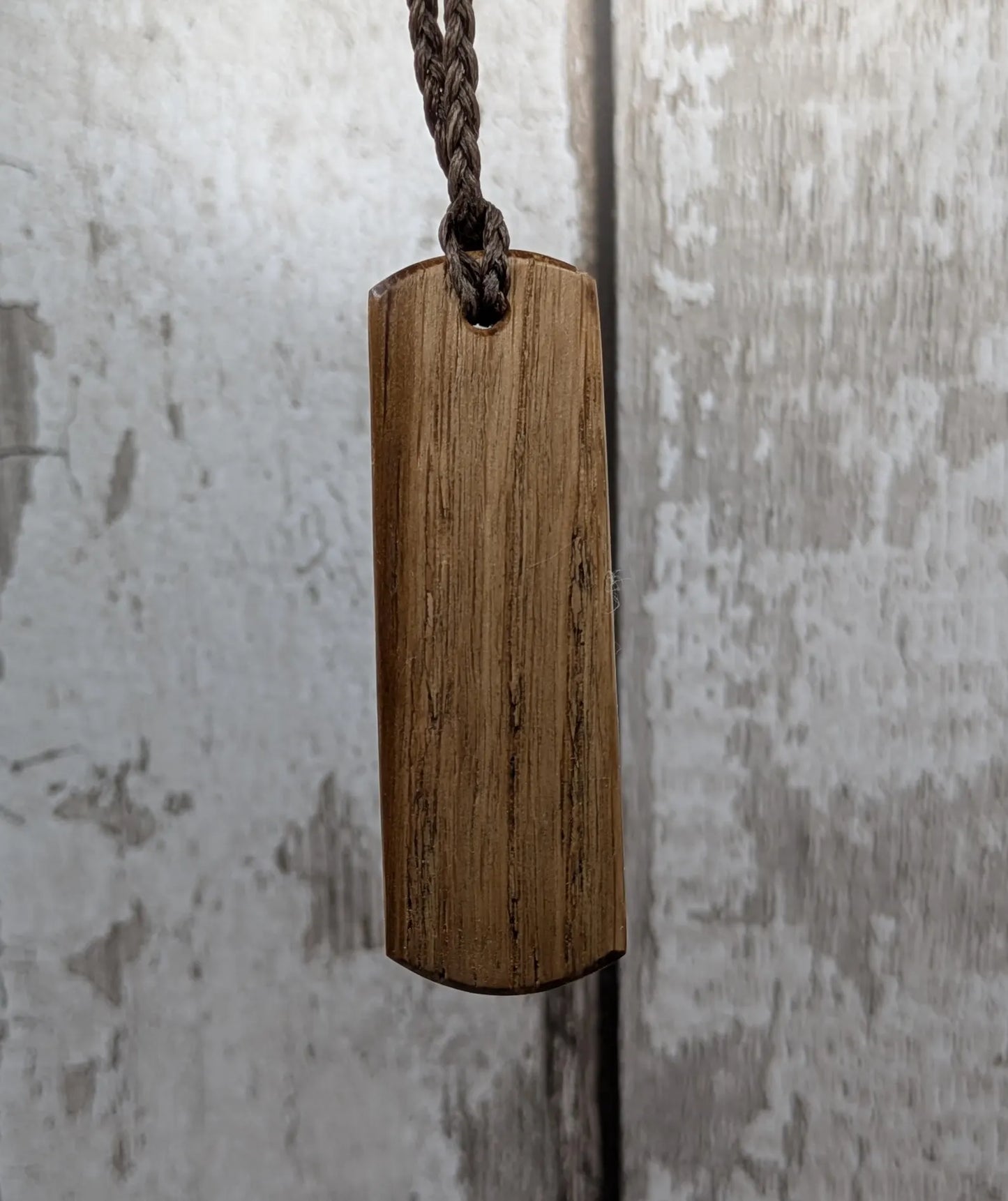 Oak wood laser printed ingwaz rune pendant