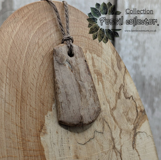 Mammoth ivory tusk fossil roimata tear drop pendant.