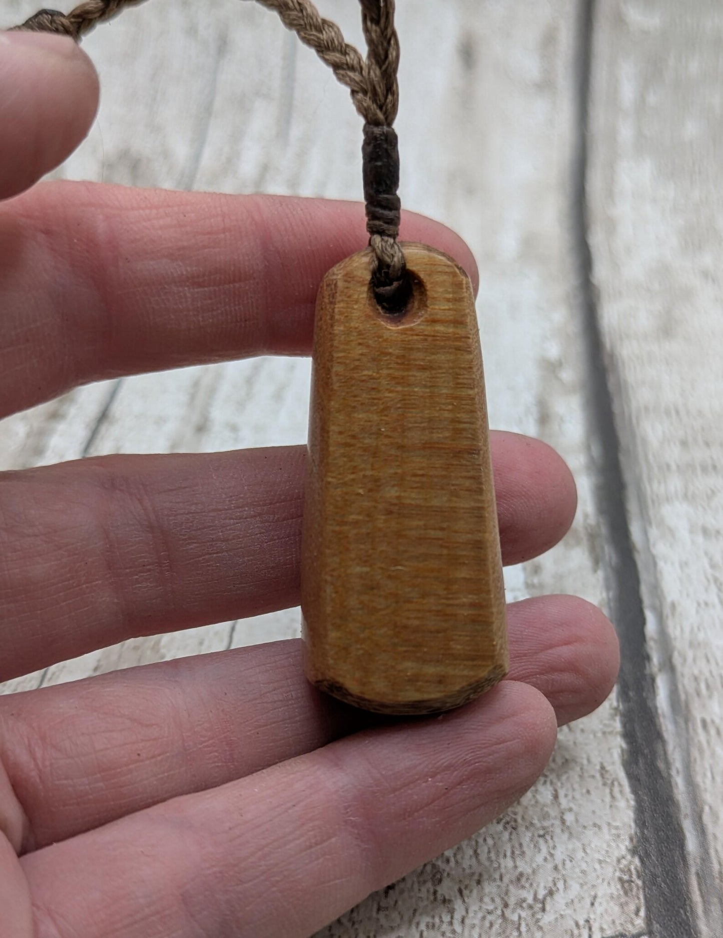NZ Swamp Kauri Roimata Pendant with Mixed Pounamu Inlay, Māori-Inspired Hei Roimata Necklace, Spiritual Healing Wood Jewellery