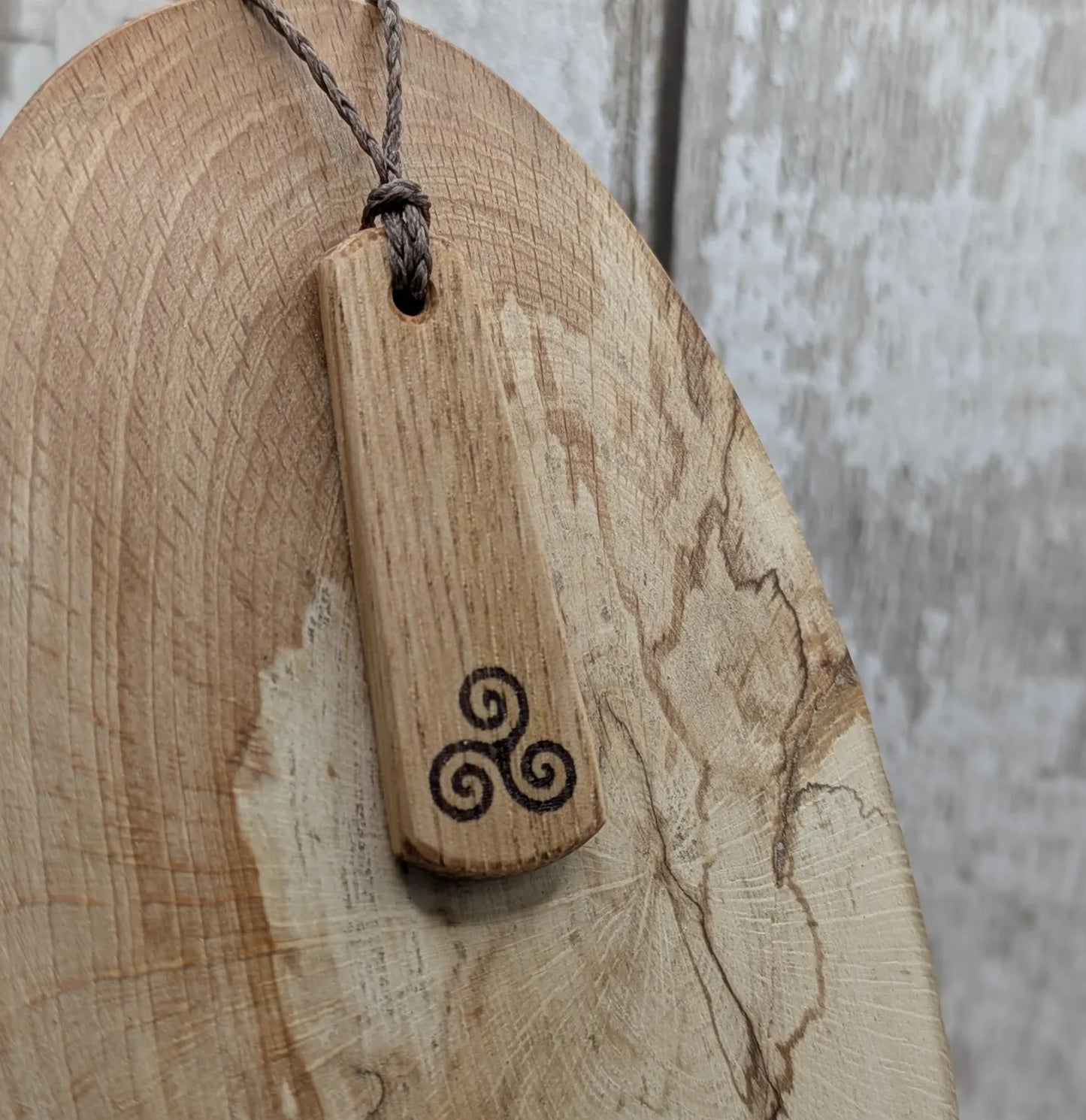 Sweet chestnut roimata tear drop pendant.