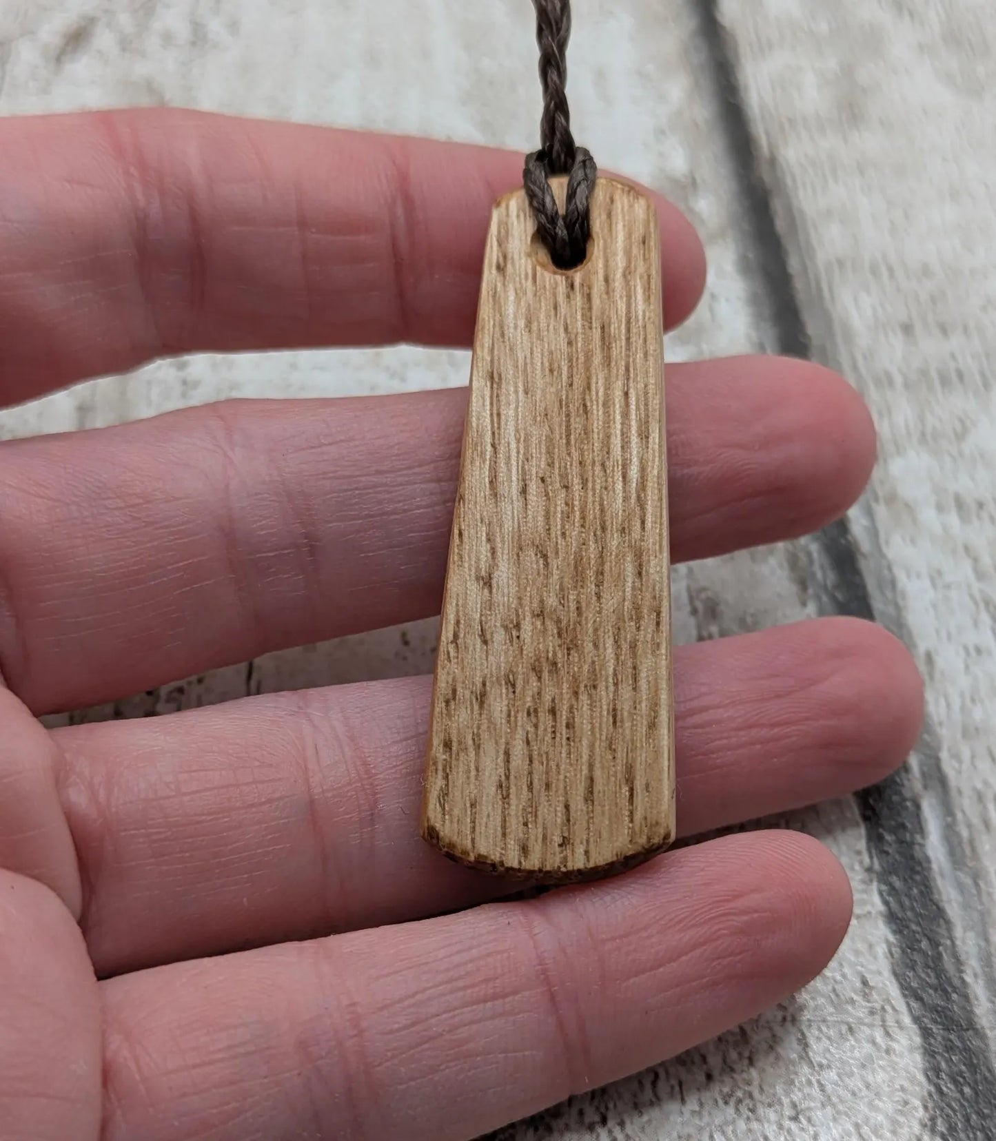 Sweet chestnut roimata tear drop pendant.