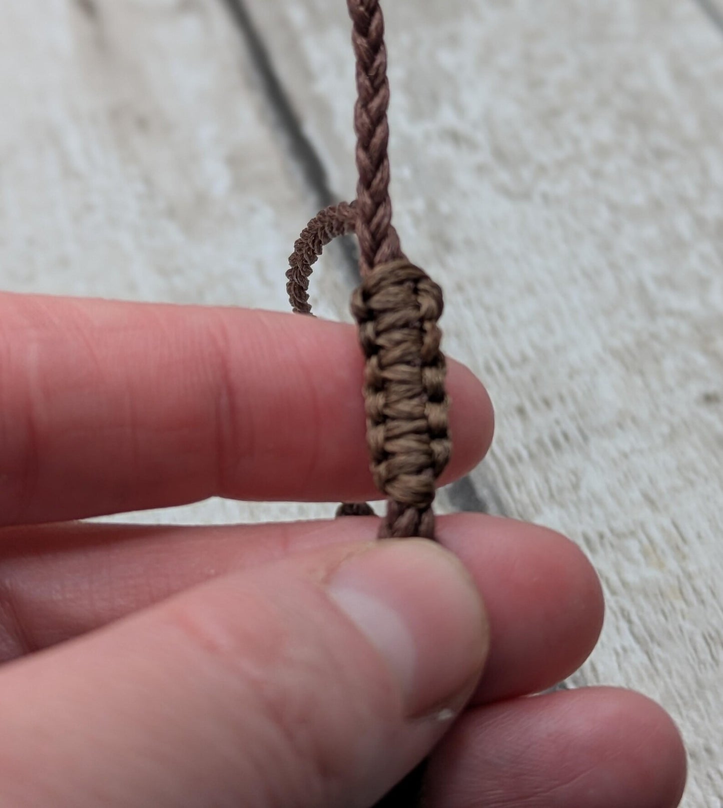 Green moss agate macramé beaded adjustable bracelet.