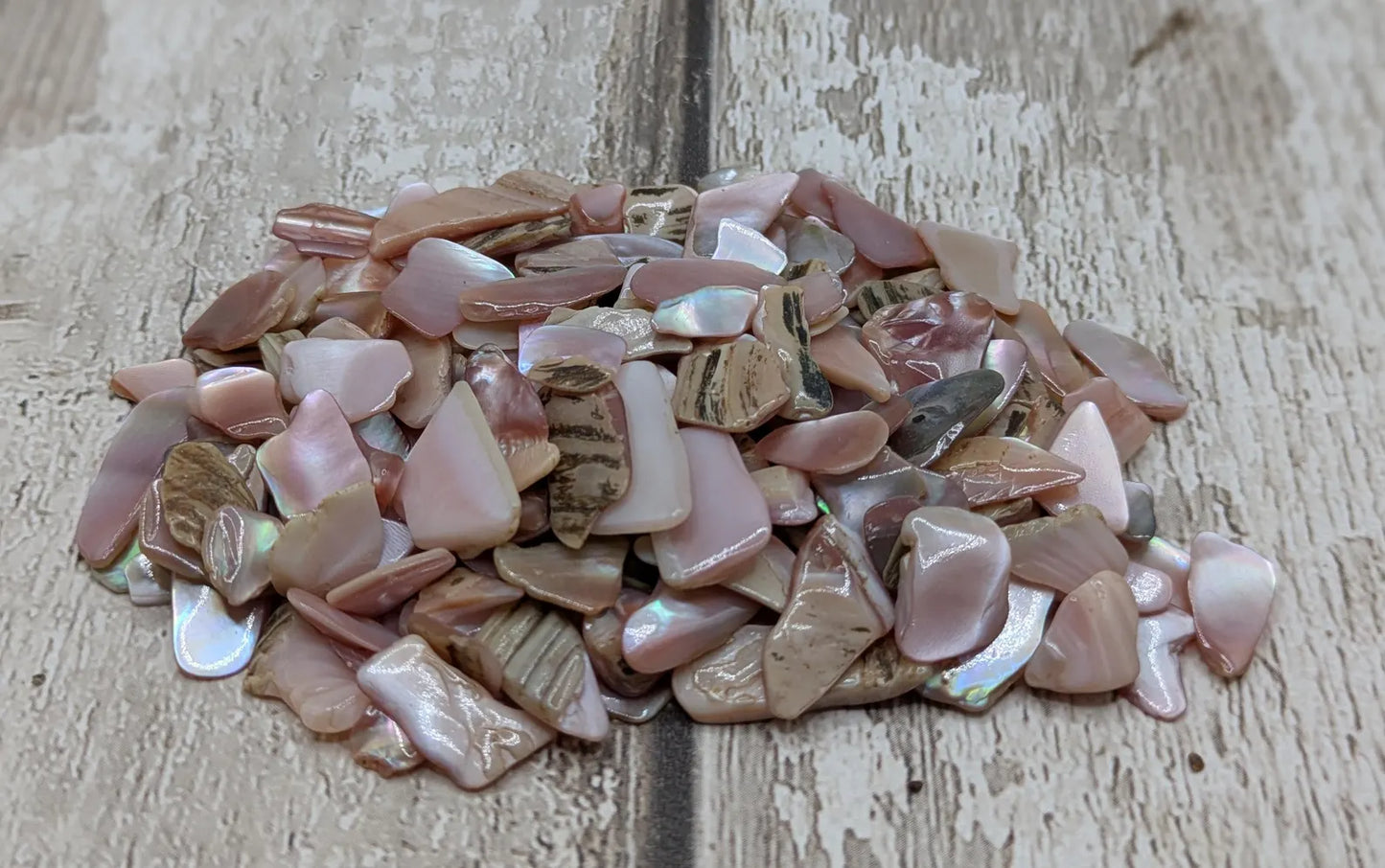 One pouch new Zealand pink fresh water mussel chips.