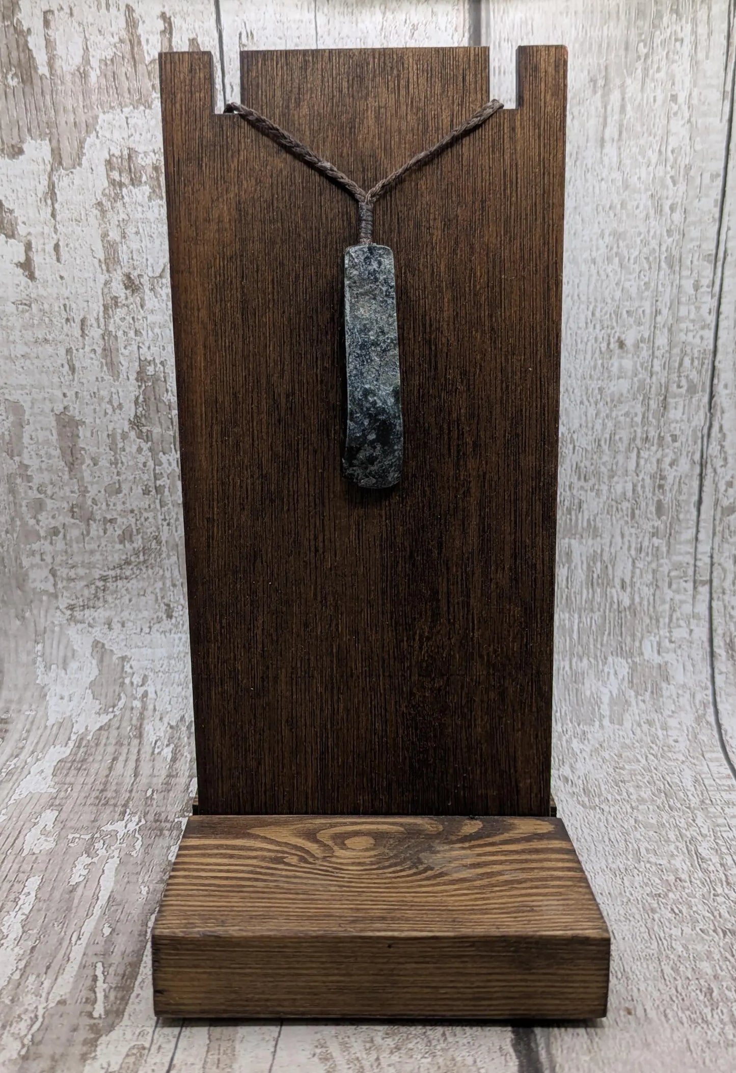 New Zealand Pounamu (Nephrite Jade) Raw Adze-Style Pendant – Live Edge Greenstone