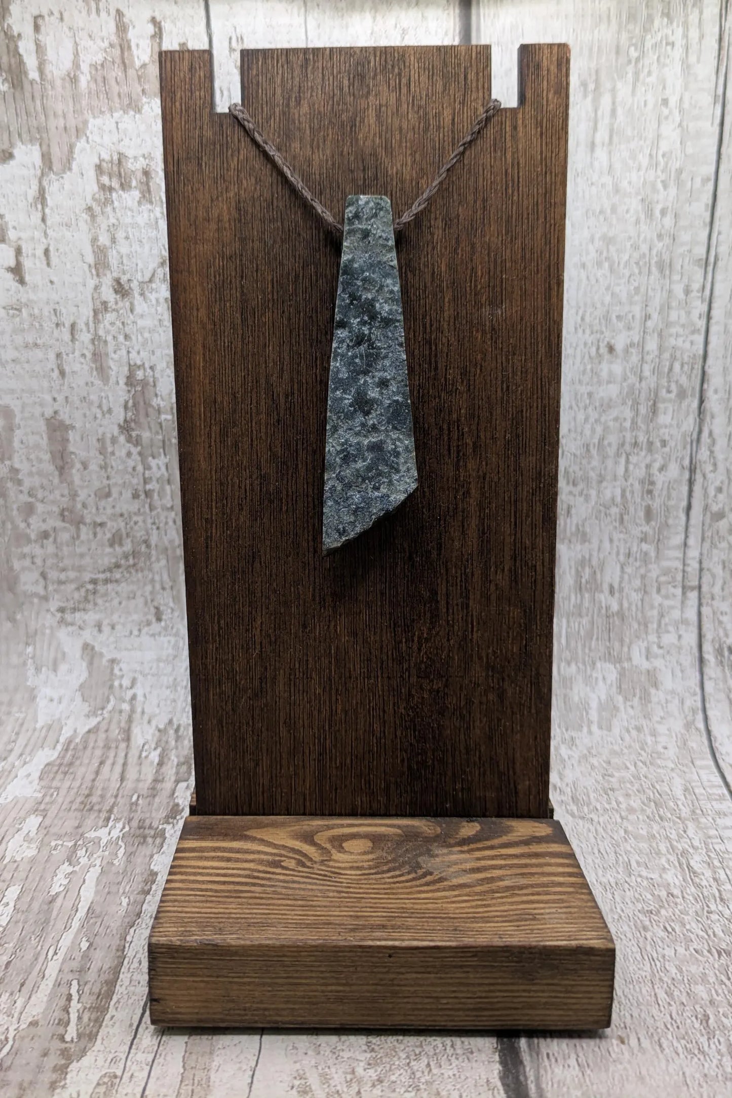 New Zealand Pounamu (Nephrite Jade) Raw Adze-Style Pendant – Live Edge Greenstone