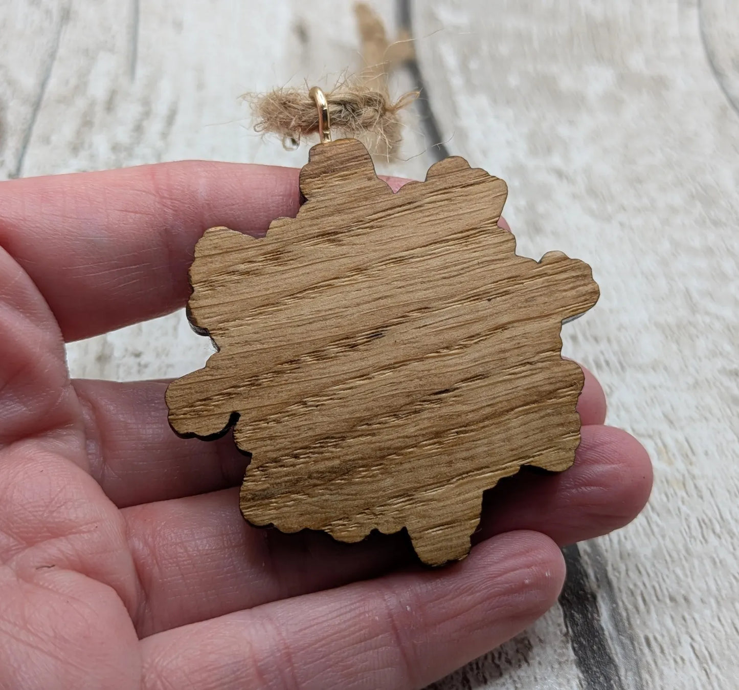 Tiny travel sized sunflower pendulum board, laser printed.