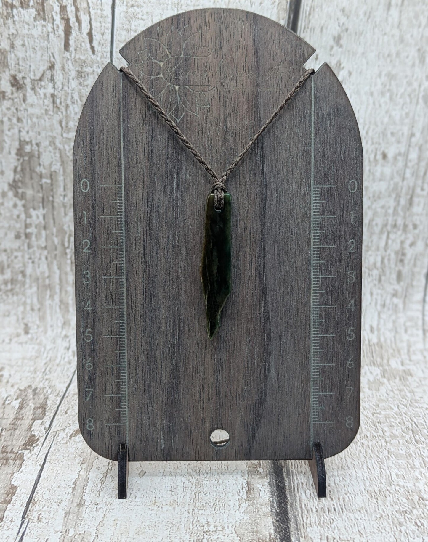 Tumble polished New Zealand Pounamu Jade Necklace – Raw Greenstone Offcut crystal Pendant on Cord, simple spiritual jewellery.