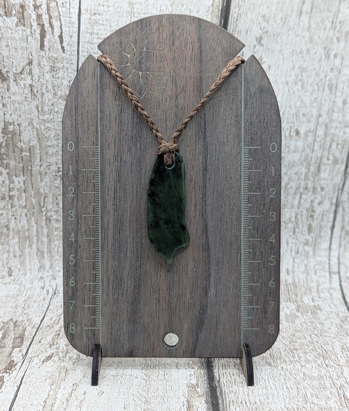 Tumble polished New Zealand Pounamu Jade Necklace – Raw Greenstone Offcut crystal Pendant on Cord, simple spiritual jewellery.
