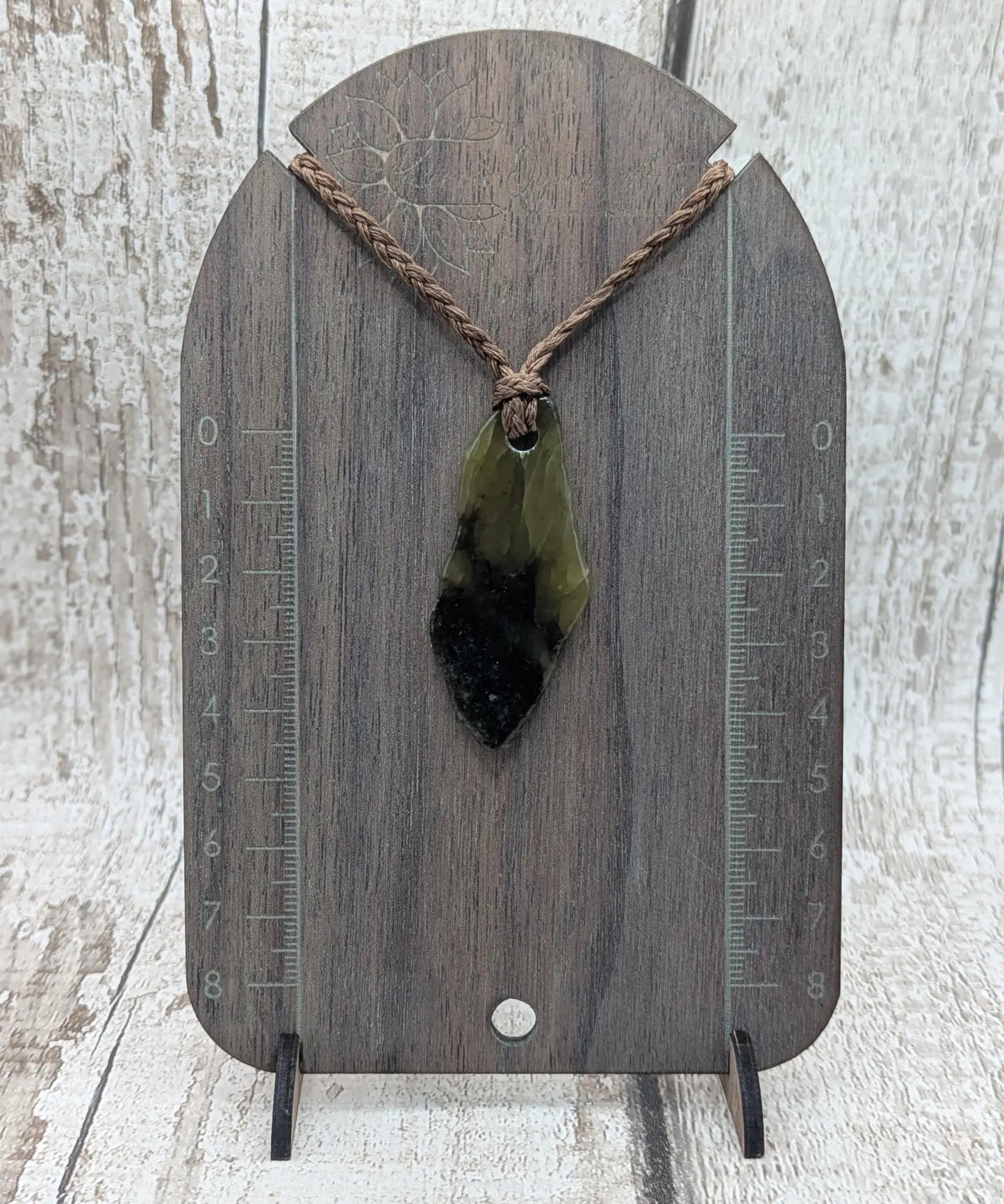 Tumble polished New Zealand Pounamu Jade Necklace – Raw Greenstone Offcut crystal Pendant on Cord, simple spiritual jewellery.