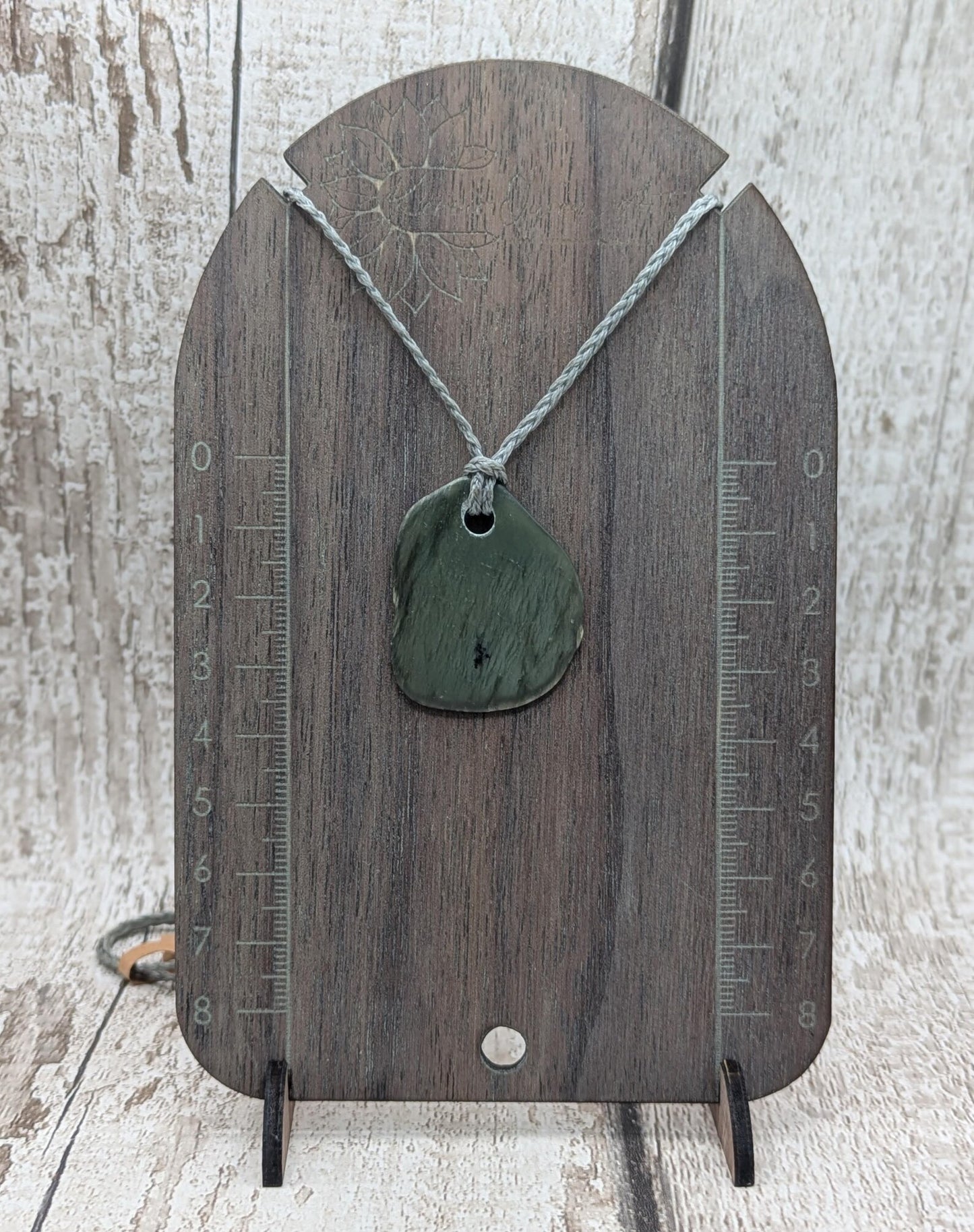 Tumble polished New Zealand Pounamu Jade Necklace – Raw Greenstone Offcut crystal Pendant on Cord, simple spiritual jewellery.