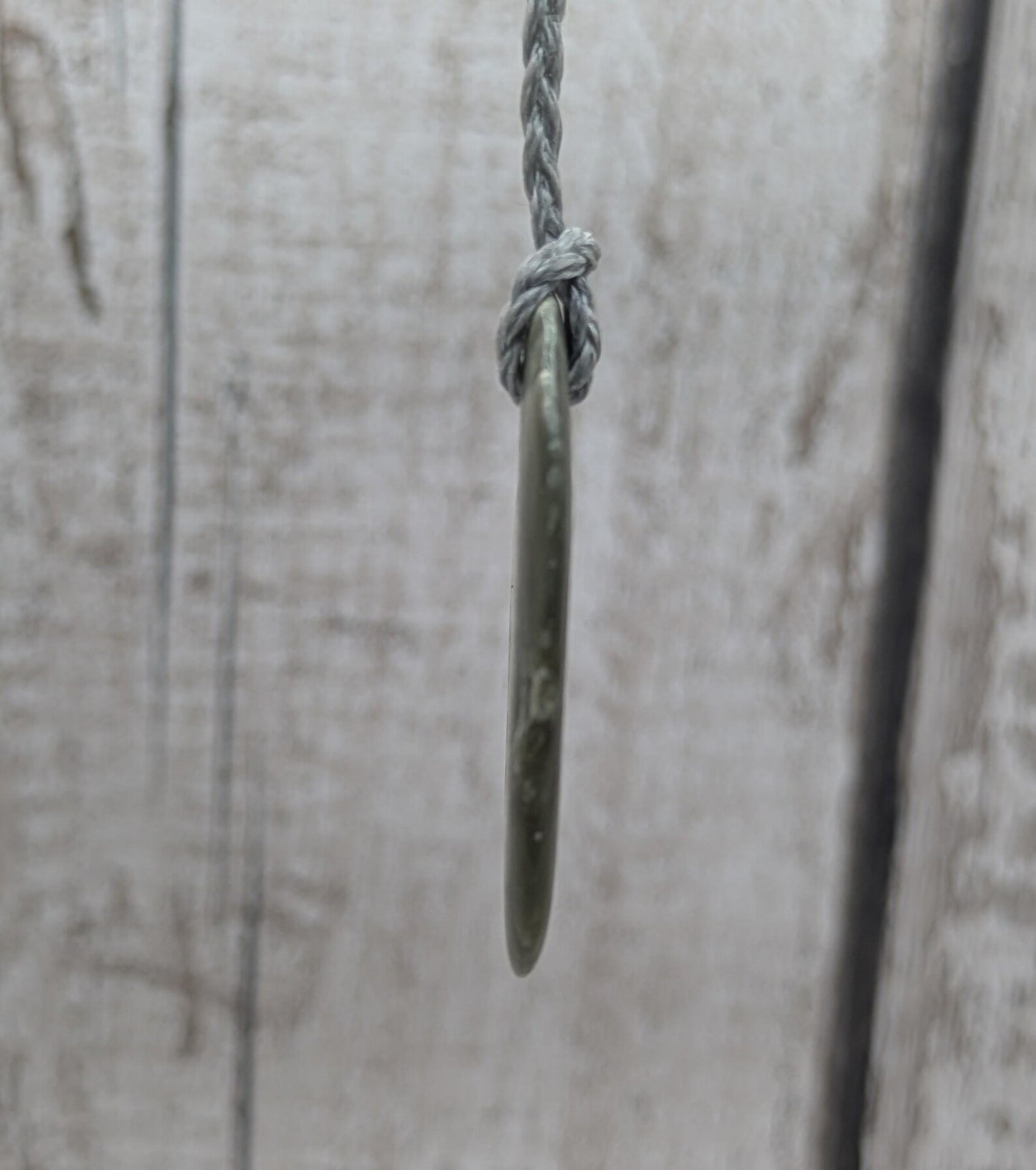 Tumble polished New Zealand Pounamu Jade Necklace – Raw Greenstone Offcut crystal Pendant on Cord, simple spiritual jewellery.