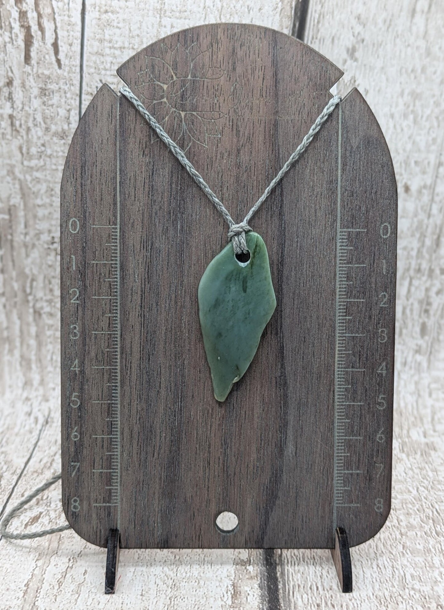 Tumble polished New Zealand Pounamu Jade Necklace – Raw Greenstone Offcut crystal Pendant on Cord, simple spiritual jewellery.