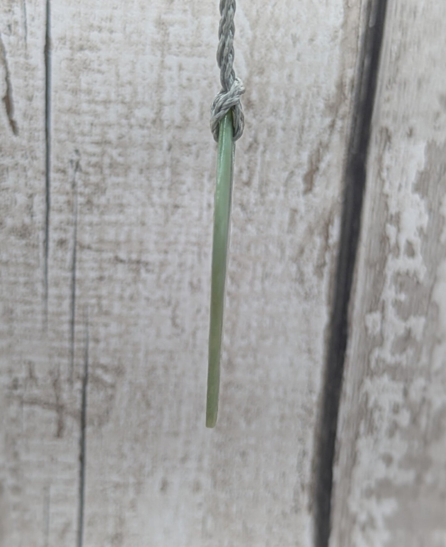 Tumble polished New Zealand Pounamu Jade Necklace – Raw Greenstone Offcut crystal Pendant on Cord, simple spiritual jewellery.