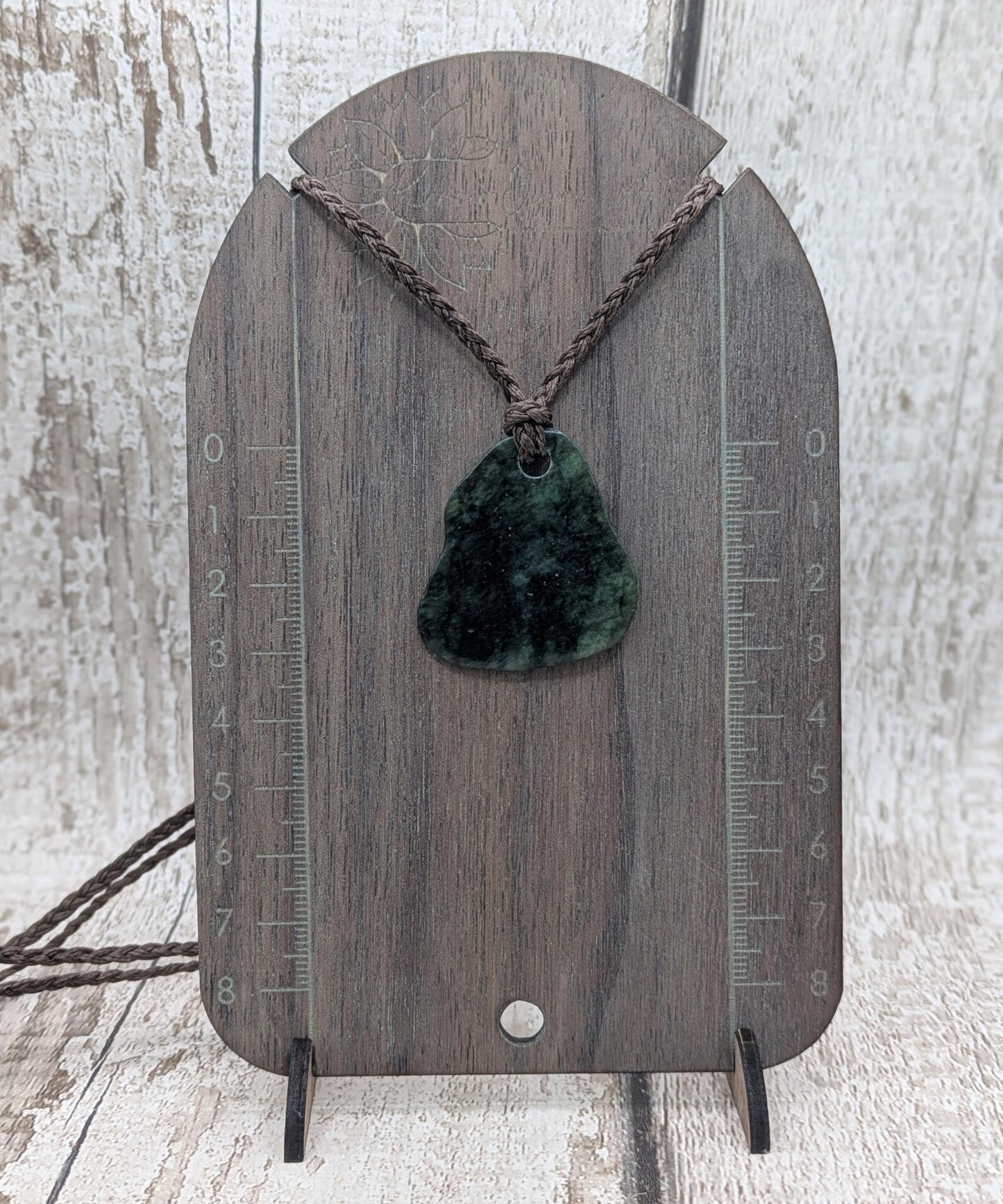 Tumble polished New Zealand Pounamu Jade Necklace – Raw Greenstone Offcut crystal Pendant on Cord, simple spiritual jewellery.