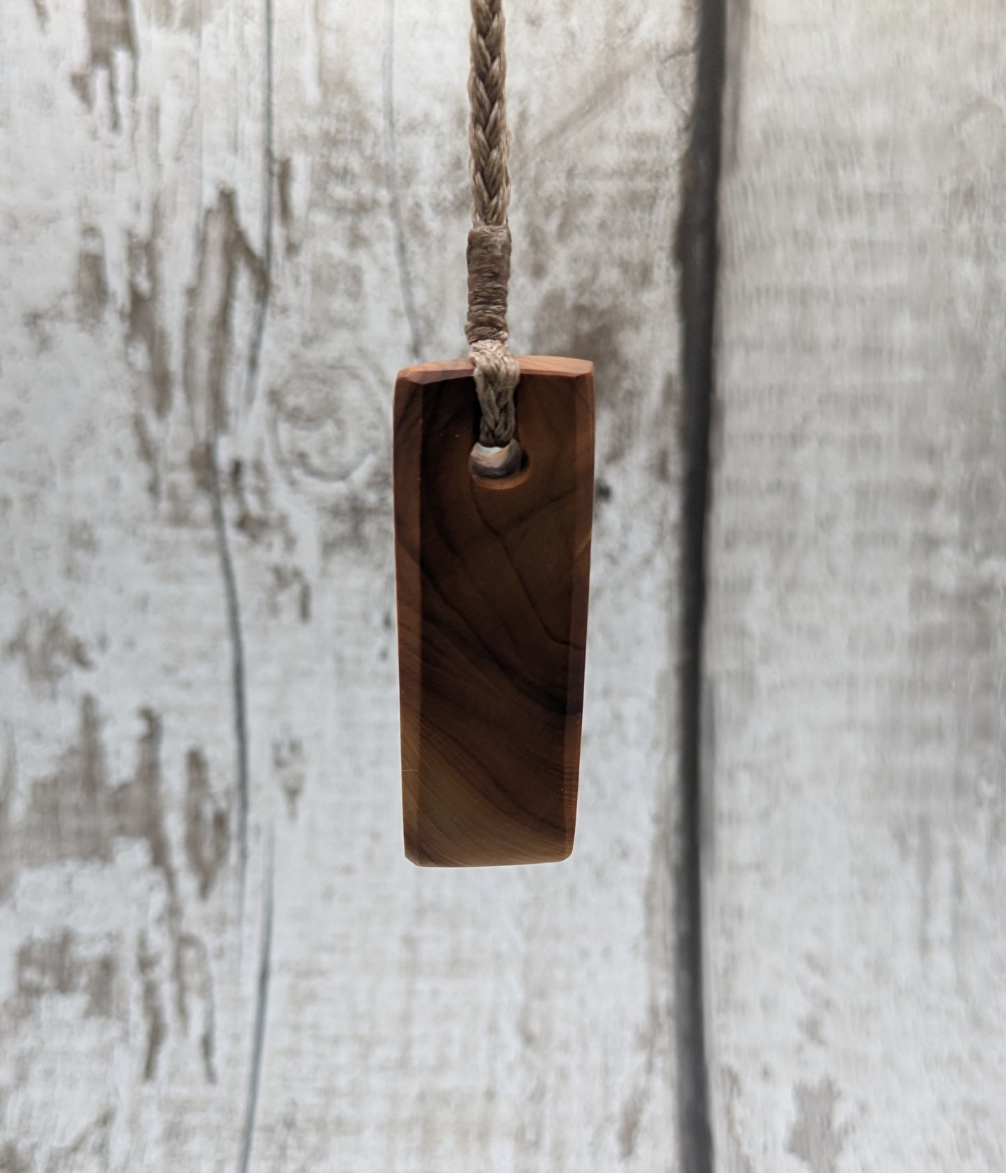 Yew wood hei toki adze pendant