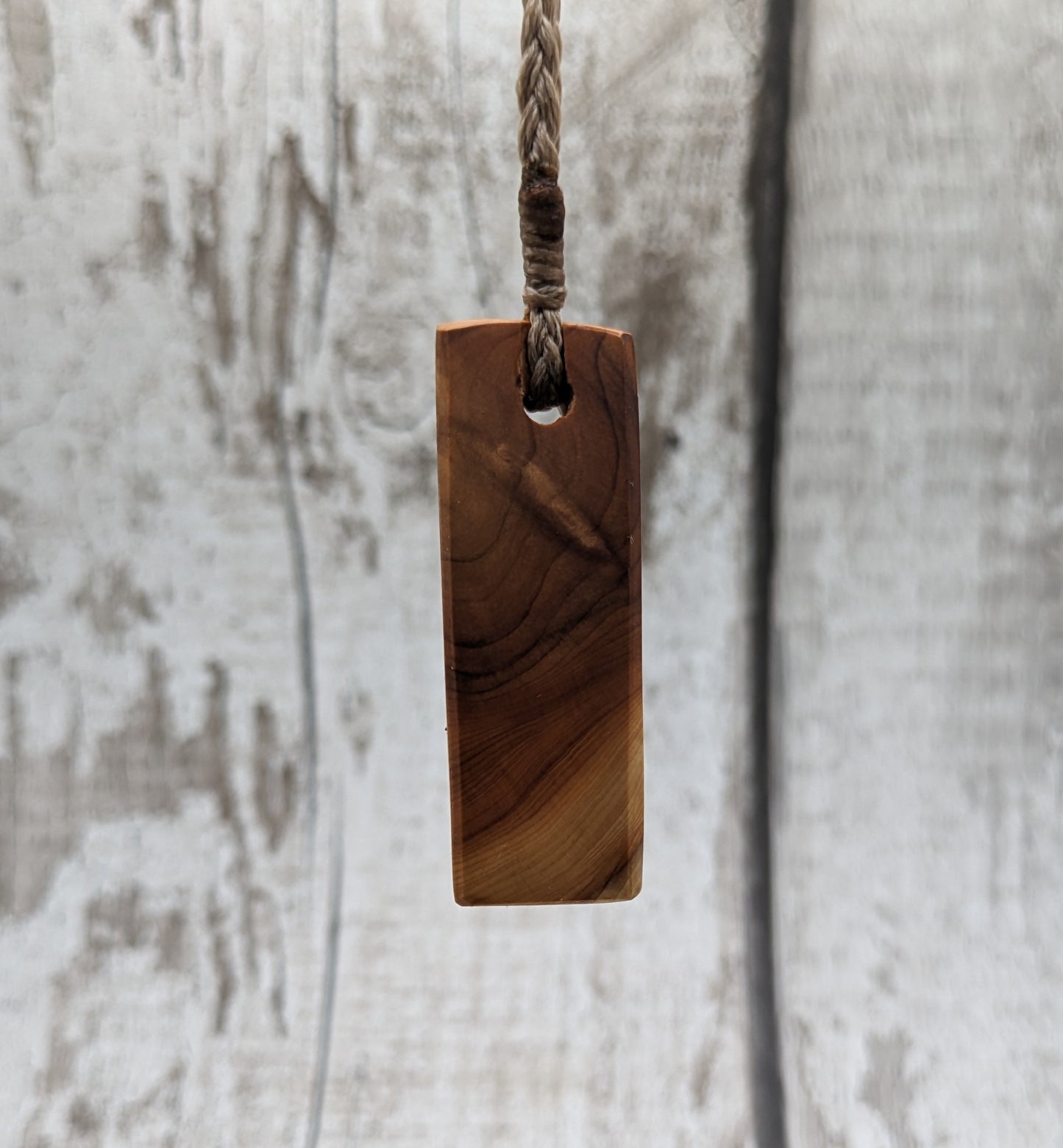 Yew wood hei toki adze pendant