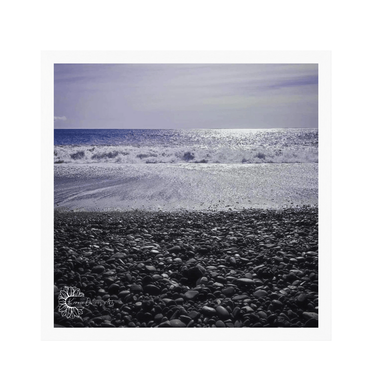 White Frame Framed art print Front