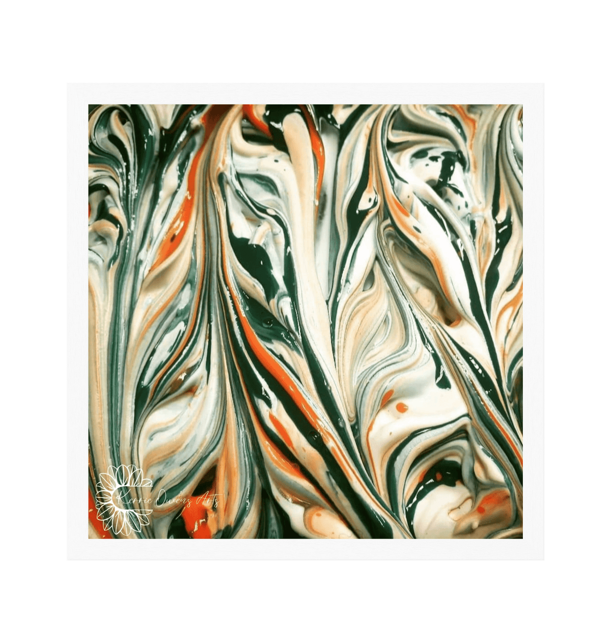 White Frame Framed art print Front