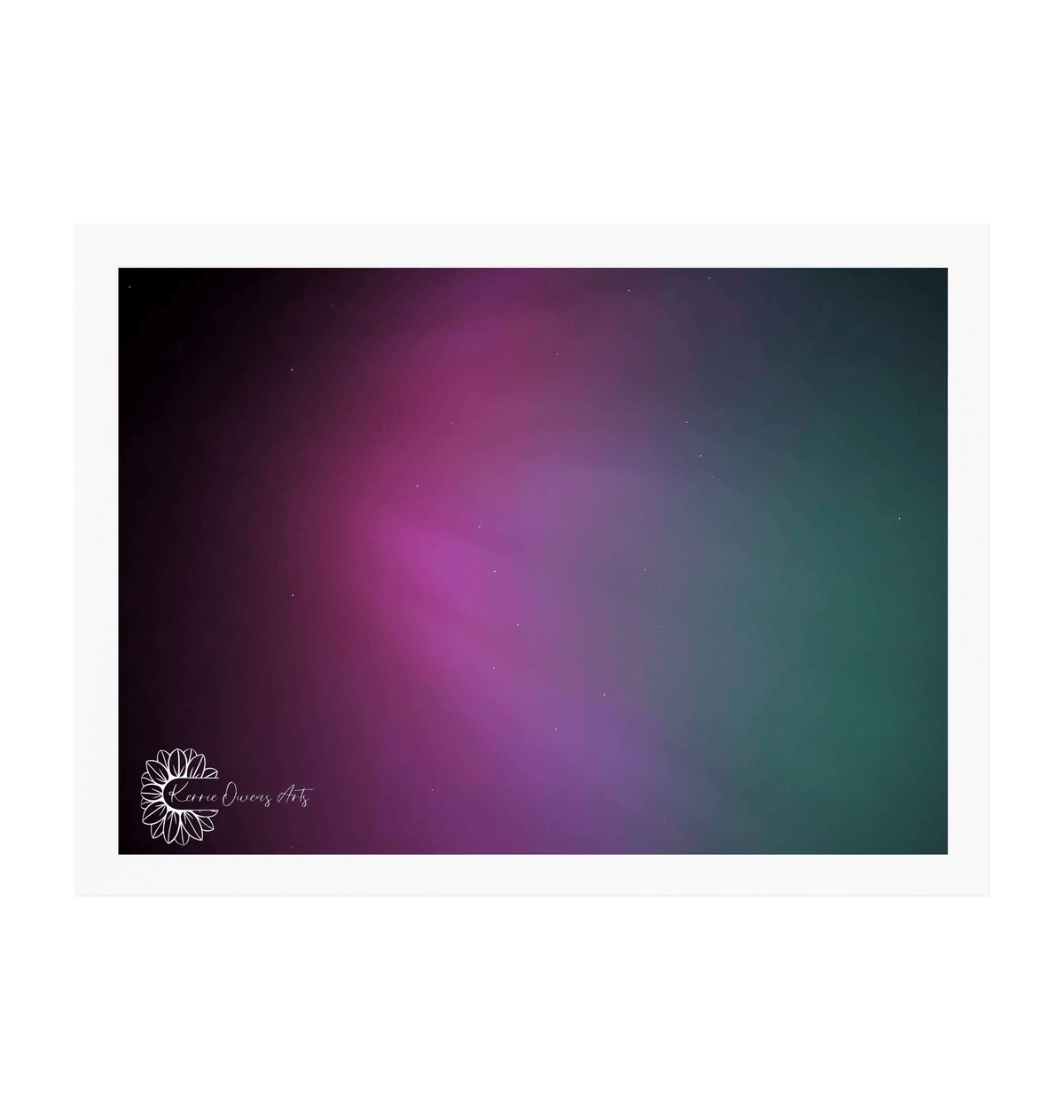 White Frame Framed art print Front