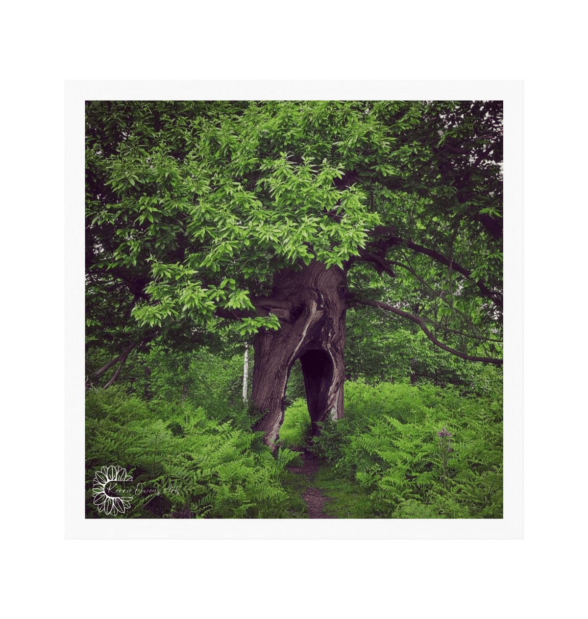 White Frame Framed art print Front