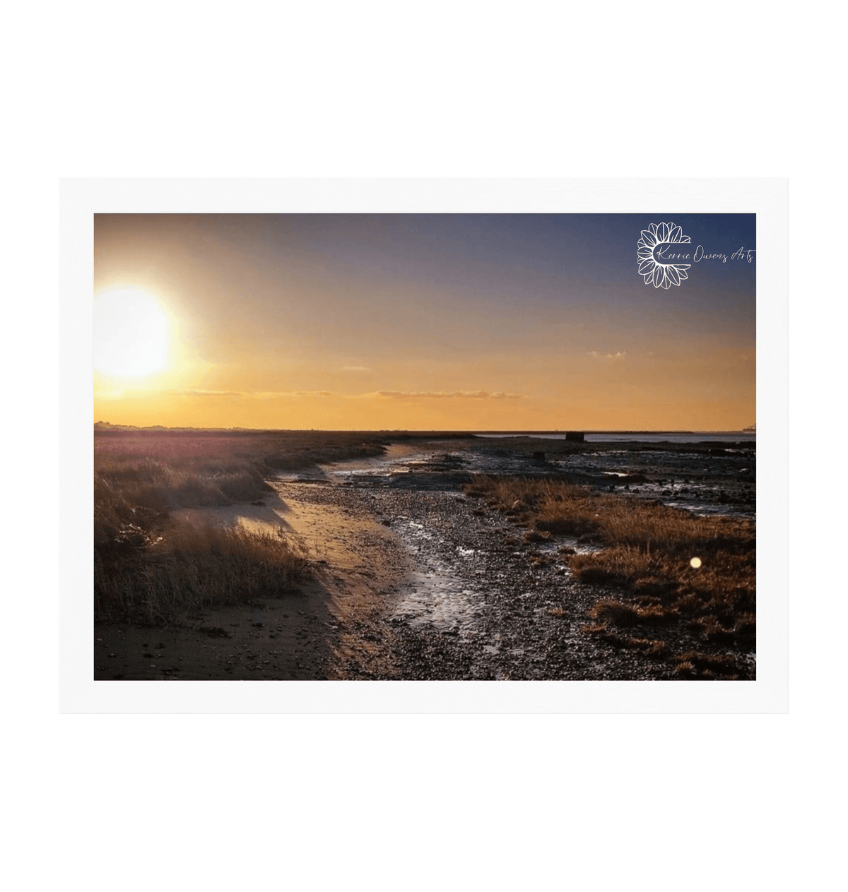 White Frame Framed art print Front