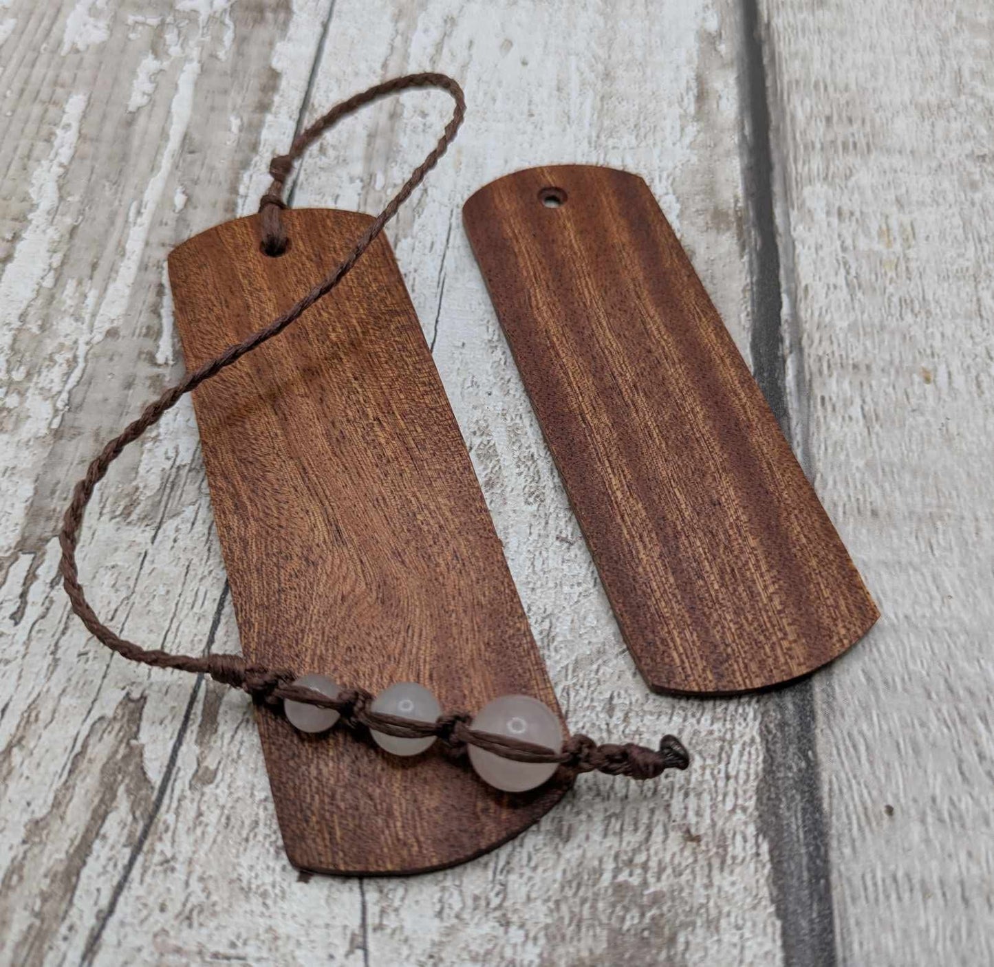 Walnut wood book mark.