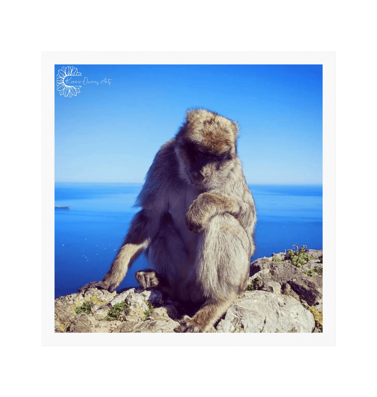 White Frame Framed art print Front