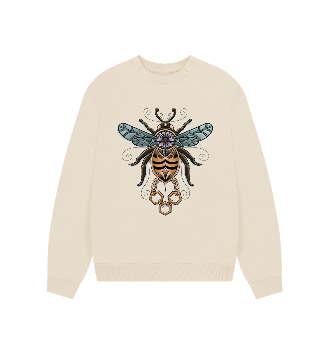 Oat Gilded bumblebee women\u2019s oversized sweatshirt.