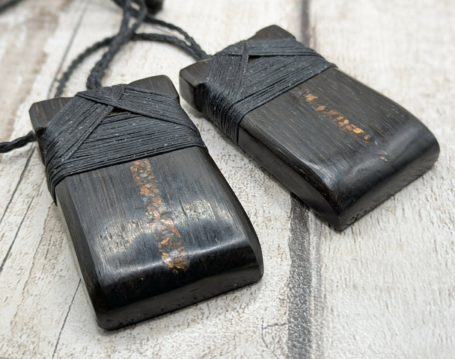 Hei Toki Adze Pendant with Mammoth Tooth Inlay – Statement Talisman from North Sea Doggerland, Handcrafted, website Exclusive